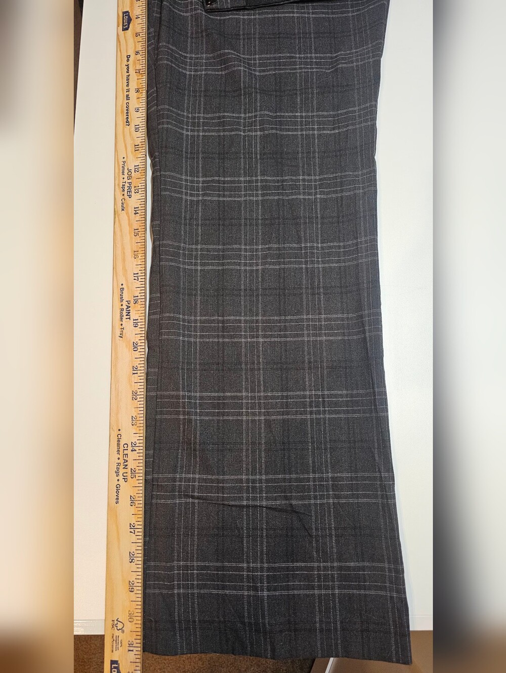 Nine West Gray Plaid Women's Dress Pants Size 18 - Picture 6 of 6